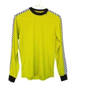 Helly Hansen Base Layer Shirt Youth Small Yellow Lifa Long Sleeve Crewneck
